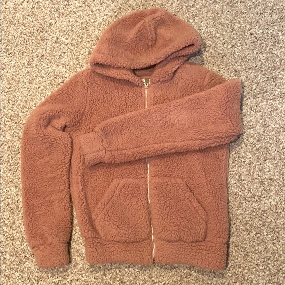Forever 21 mauve pink full zip jacket